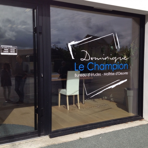 Habillage vitrine